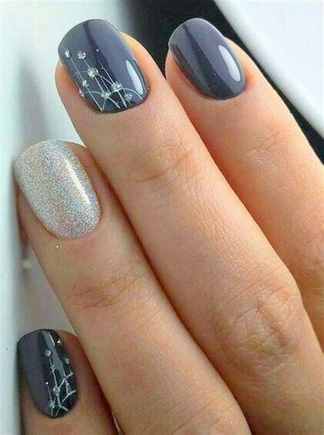 Cute Winter Nail Ideas For Short Nails - Ladies Stuff