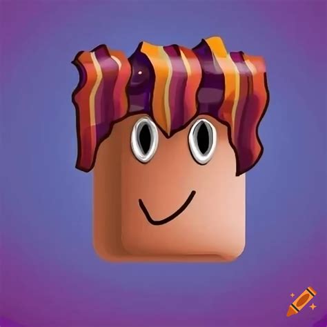 Roblox avatar with bacon-themed outfit on Craiyon