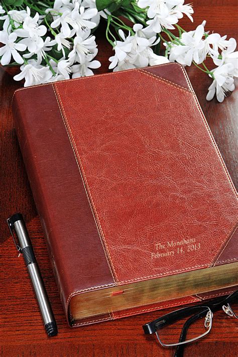 ESV Large Print Study Bible -Brown/Cordovan Portfolio Design ...