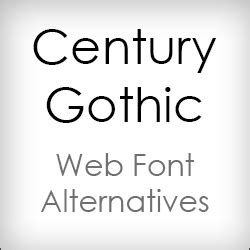 Century Gothic Web Font Alternatives