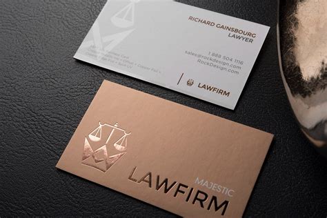 Double sided name card design template with spot UV – Majestic Law Firm ...