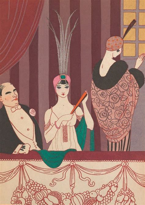 La Loge by George Barbier - Artvee