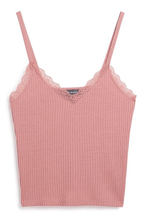 Primark - Pink Lace Trim Cami Top Lit Outfits, Kpop Fashion Outfits ...