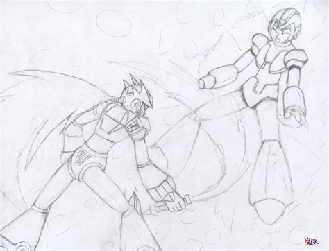 Zero vs Megaman by lordcornelius on DeviantArt