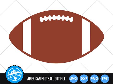 Digital Svg Files~ Football Silhouette Football Cut Files American ...