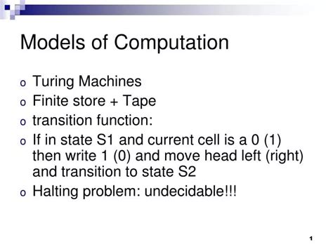 PPT - Models of Computation PowerPoint Presentation, free download - ID ...