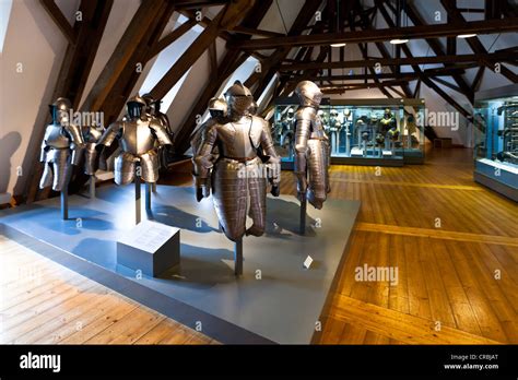 Knights' armours, weapons and art museum in the Veste Coburg castle ...