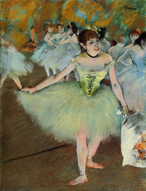 On Stage, c.1879 - c.1881 - Edgar Degas - WikiArt.org