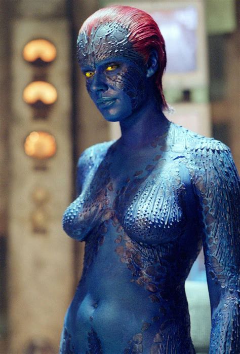 Rebecca Romijn as Mystique From X-Men | Mystique comic, Rebecca romijn ...