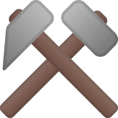 "hammer and pick" Emoji - Download for free – Iconduck