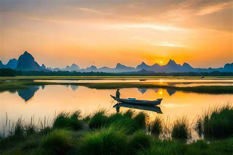 the li river, china, sunrise, sunrise, sunrise, sunrise, sunrise ...