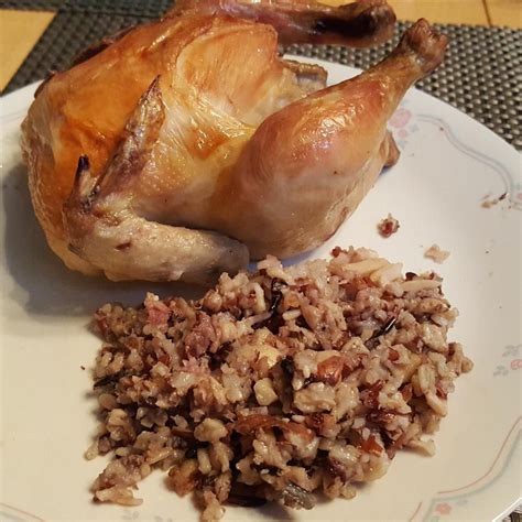 Cornish Game Hens with Rice Stuffing Recipe