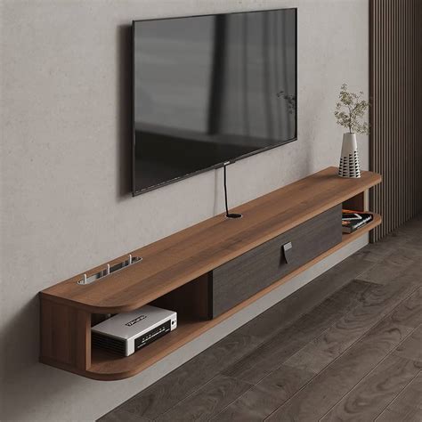 Floating Shelf TV Floating Shelf Wall-Mounted TV Cabinet TV Console TV ...