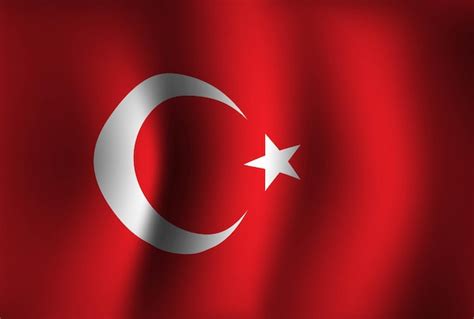 Premium Vector | Turkey Flag Background Waving 3D National Banner Wallpaper