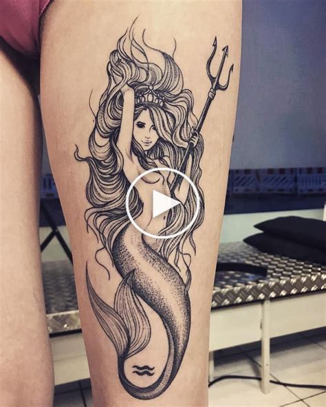 Aquarius Mermaid Tattoo | Ideas and Inspiration tattoo mermaid tattoo ...