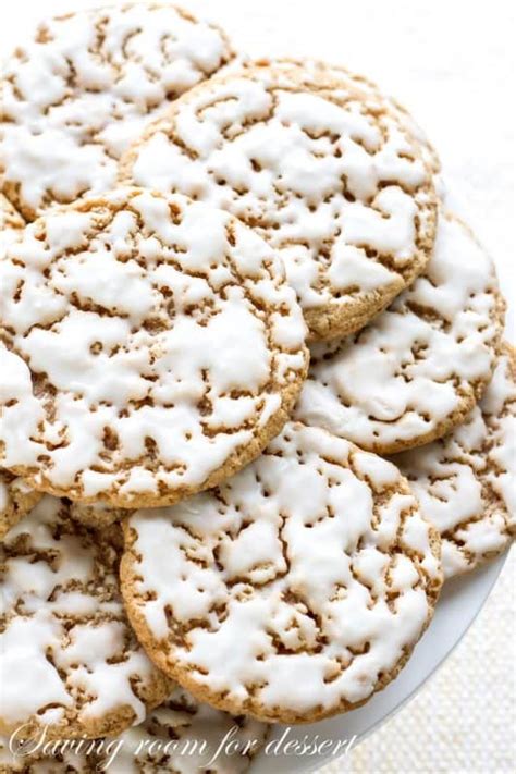 Old-Fashioned Iced Oatmeal Cookies - Saving Room for Dessert