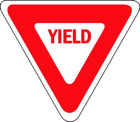 Custom Wall Decal Yield Sign - Road Sign - - Vinyl Wall Sticker : 8 X8 ...