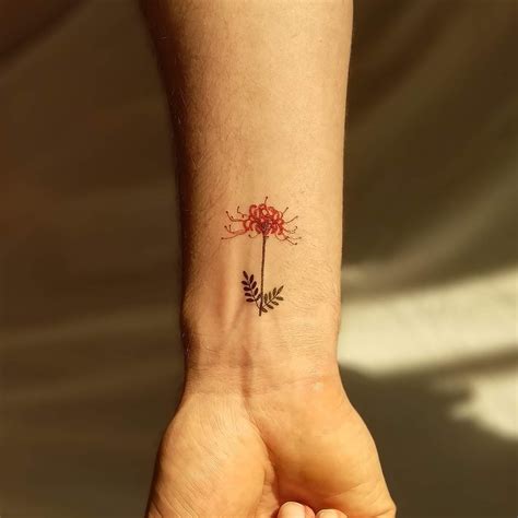 Red Spider Lily Temporary Tattoo by Zihee set of 3 - Etsy Denmark