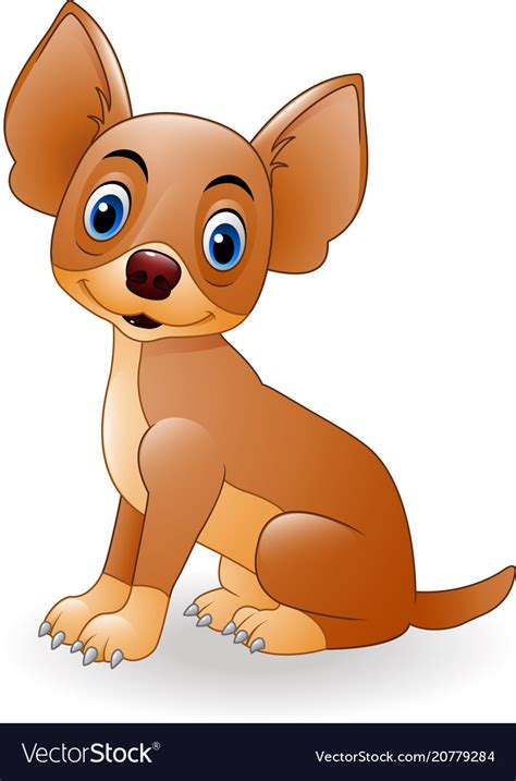 Cartoon young dog sitting Royalty Free Vector Image