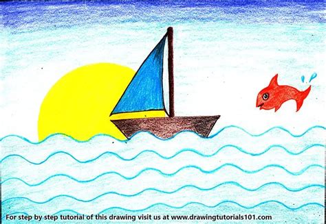 How to Draw a Simple Boat for Kids (Boats for Kids) Step by Step ...