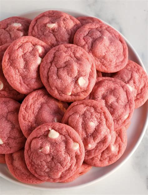 White Chip Pink Cookies – Six Vegan Sisters