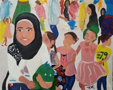 NuDay Syria kids. Oil on canvas. 2018. 16×20. To be auctioned to ...