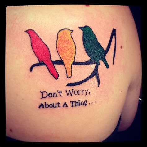 Bob Marley Three Little Birds Tattoo Ideas