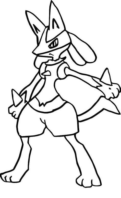 Mega Lucario Coloring Pages at GetDrawings | Free download