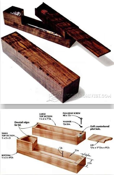 Pencil Box Plans - Woodworking Plans and Projects | WoodArchivist.com ...