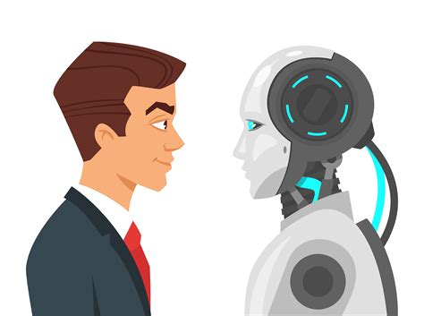 Human vs robot | People Illustrations ~ Creative Market