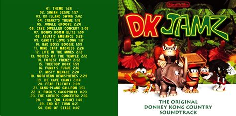 DK Jamz - The Original Donkey Kong Country Soundtrack (1995) CD - The ...