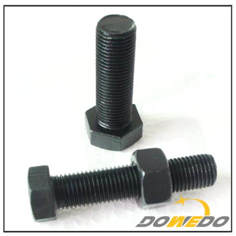 Black Hex Head Steel Bolt and Nut - Bolt Nut by DoWeDo