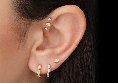 Forward Helix Jewelry - Forward Helix Piercings | MARIA TASH