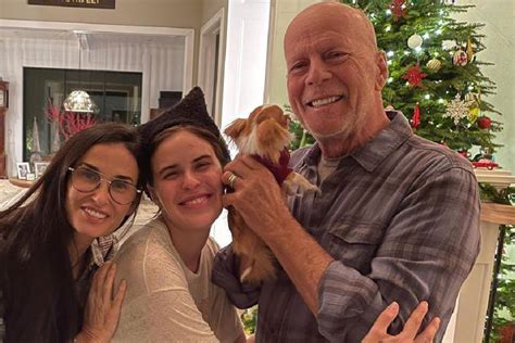 Bruce Willis feels the festive cheer with his family in first photos ...