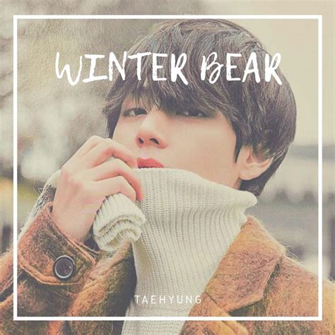 V WINTER BEAR ALBUM COVER BY ME | Bts book, Album covers, Taehyung funny