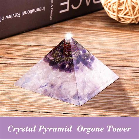 Stunning Orgone Pyramid with Natural Gemstone - Orgone Pyramids