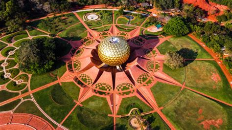 Matrimandir In Auroville India Stock Photos, Pictures & Royalty-Free ...