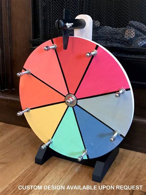 Woodwell 16 Inch White Tabletop Raffle Spinning Prize Wheel - Etsy in ...