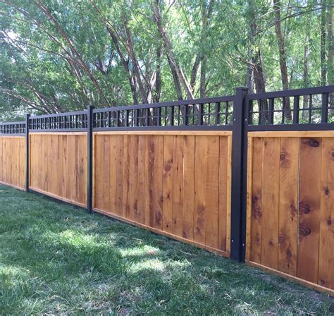 Steel Frame Fence Panels With Wood Privacy Fence Is A Unique inside ...