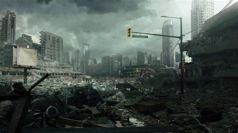 Post Apocalyptic City Ruins | Ambience | 2 hours - YouTube