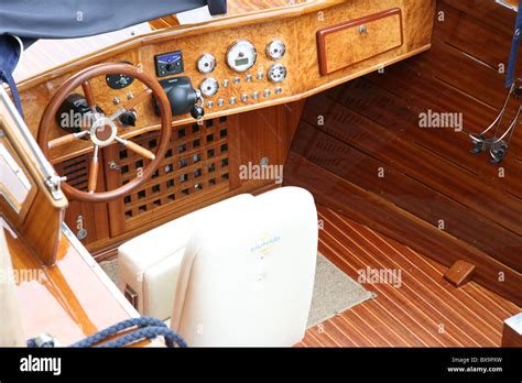 Interior of a Venetian boat Stock Photo - Alamy