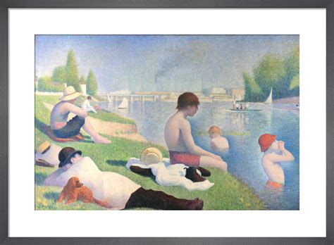 Bathers at Asnieres Art Print by Georges Seurat | King & McGaw