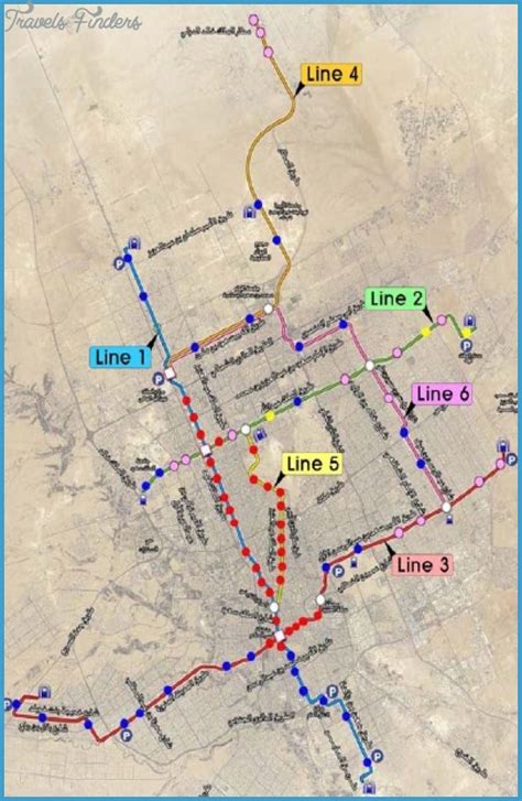 Riyadh Metro Map - TravelsFinders.Com