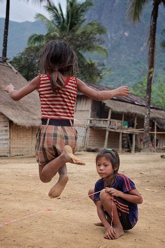 Girls playing games in Khmou Village, Laos | Kids around the world ...