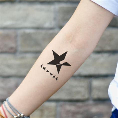 David Bowie Blackstar Temporary Tattoo Sticker - OhMyTat | David bowie ...