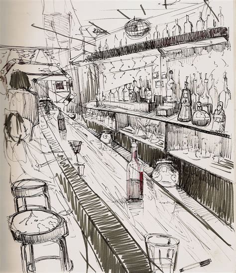 Sophy Tuttle Illustration: Bar Sketches