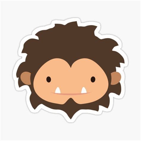 "Sneaky Sasquatch Big Head" Sticker for Sale by rac7games | Magic the ...