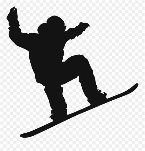 Download Snowboarding Silhouette Skiing - Snowboarding Silhouette ...