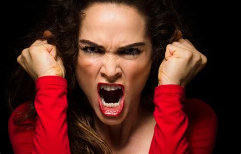 Wallpaper woman, scream, anger images for desktop, section настроения ...