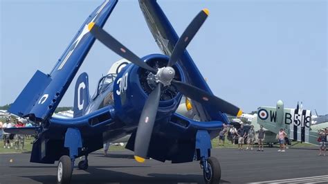 2,000 HP Cold Start F4U Corsair And Taxiing – War Bird Fanatics